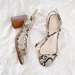 BOGO Halston Snake print Sandals Size 6